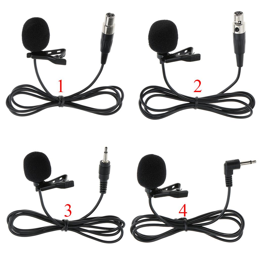 JY-515 Multi-function Lavalier Lapel Tie Clip-on Vacuum Tube Mini Microphone 3.5mm/3Pin/4Pin XLR Connector