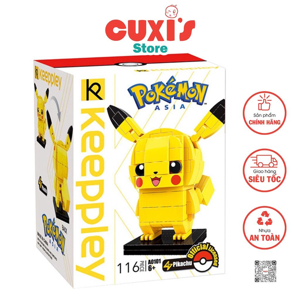 Đồ chơi lắp ráp Pokemon, Keeppley Pokemon, A0101 – Pokemon Pikachu