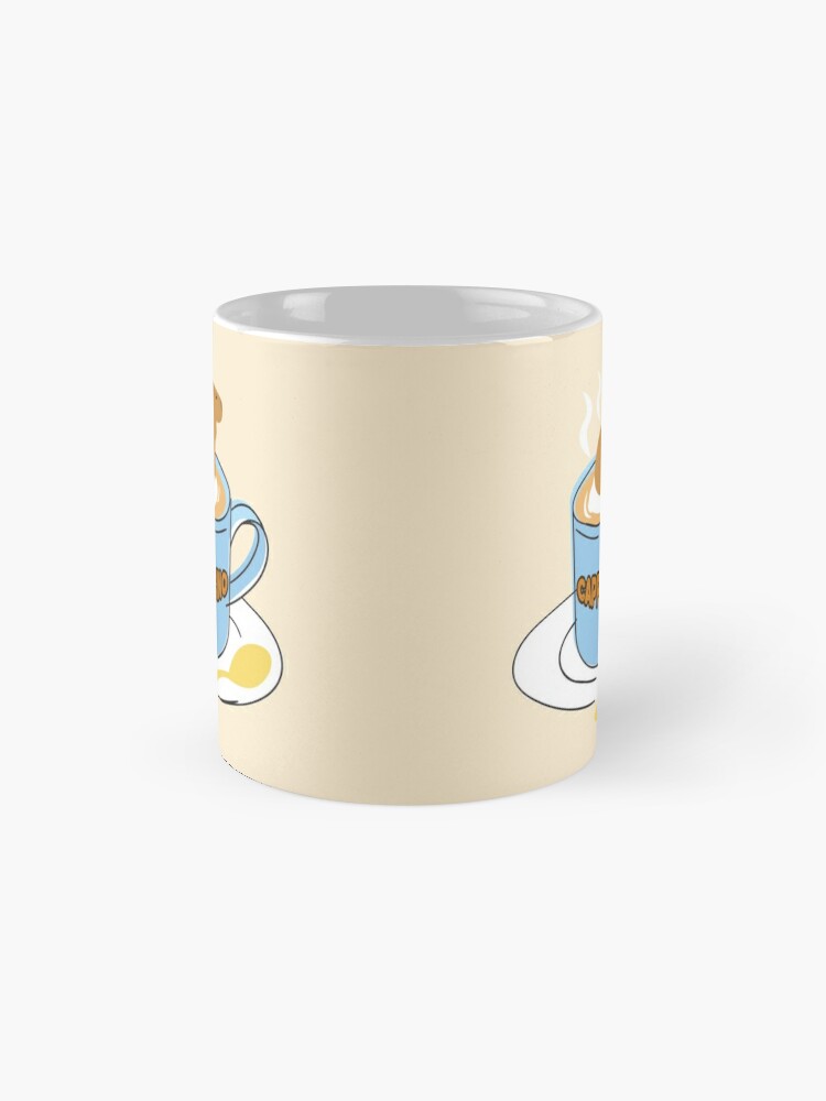 Cốc sứ uống nước cappyccino capybara fun coffee