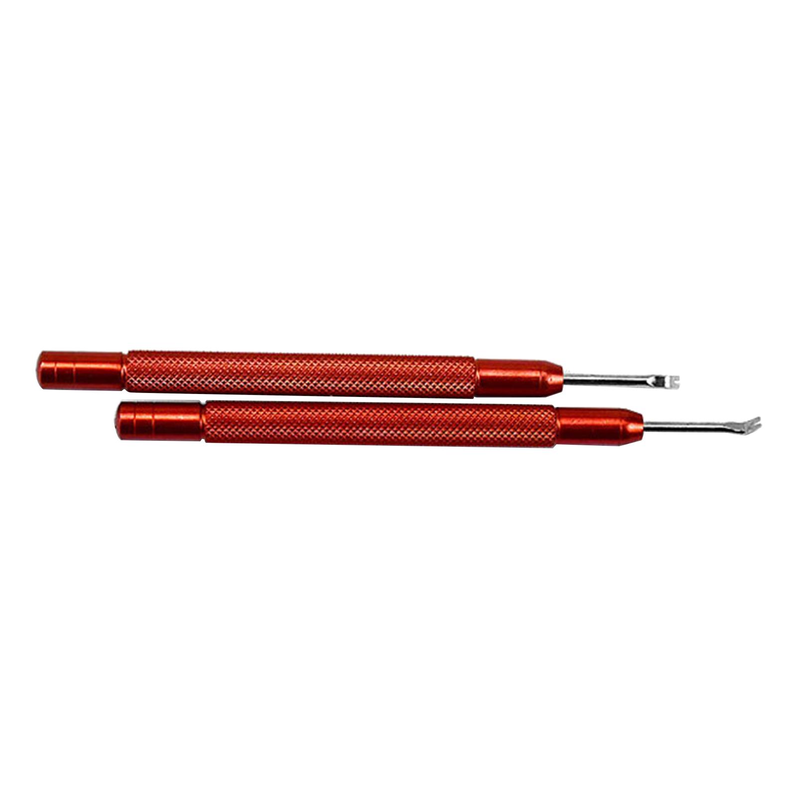 2x Link Pin Removal Bar Tool Set for Watch Wrist Bands Removal red