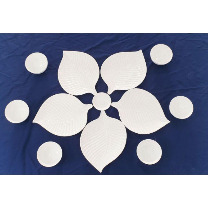 Bát đĩa sứ, bộ đồ ăn mặt trời bát tràng cao cấp 15 món