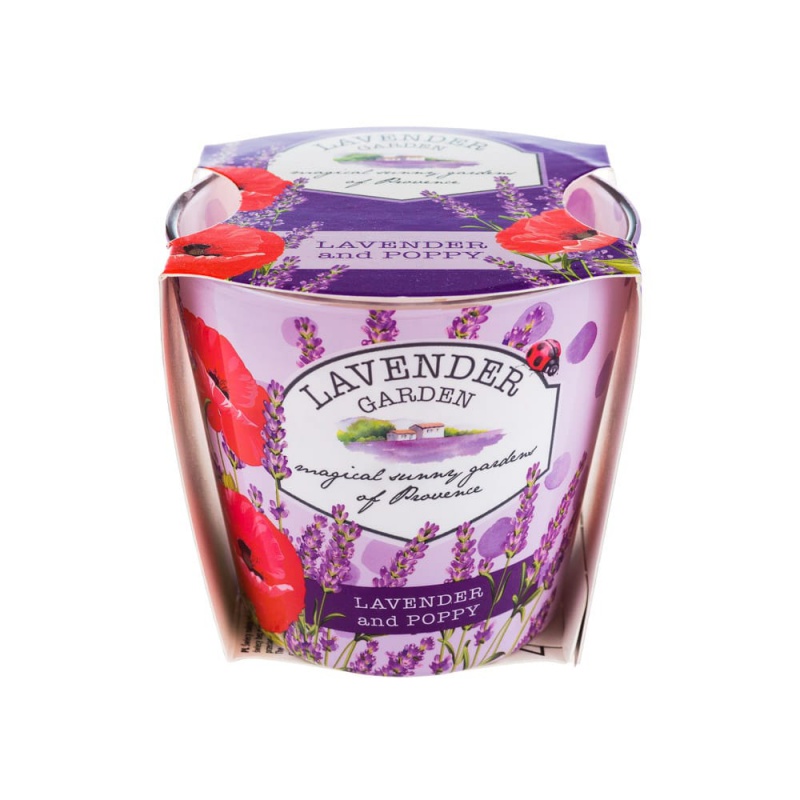 Ly nến thơm Bartek Candles BAT9093 Lavender Garden 115g (Vườn hoa oải hương)