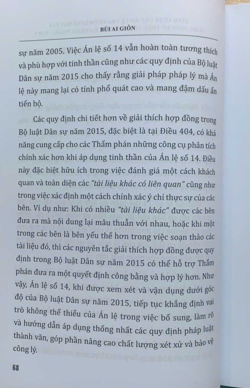 Bình luận các án lệ tranh chấp về đất đai – Góc nhìn từ thực tiễn xét xử của Thẩm phán (tập 1 và 2)