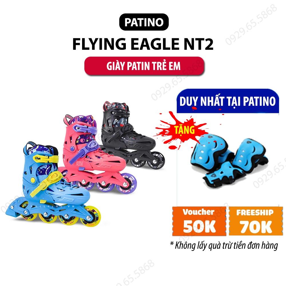 Giầy Trượt Patin Flying Eagle NT2 có khóa bánh hỗ trợ tập patin cho trẻ em