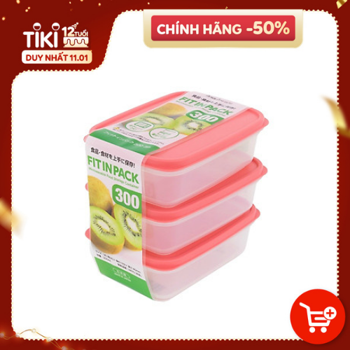 Hình ảnh Hộp Nhựa Đựng Thực Phẩm Dùng Cho Lò Vi Sóng (300ml) - Nội Địa Nhật Bản