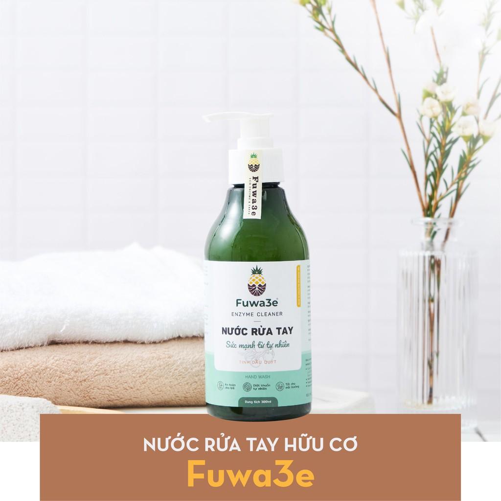 Nước rửa tay hữu cơ Fuwa3e - Tinh dầu quýt từ chế phẩm Enzyme sinh học (300ml)