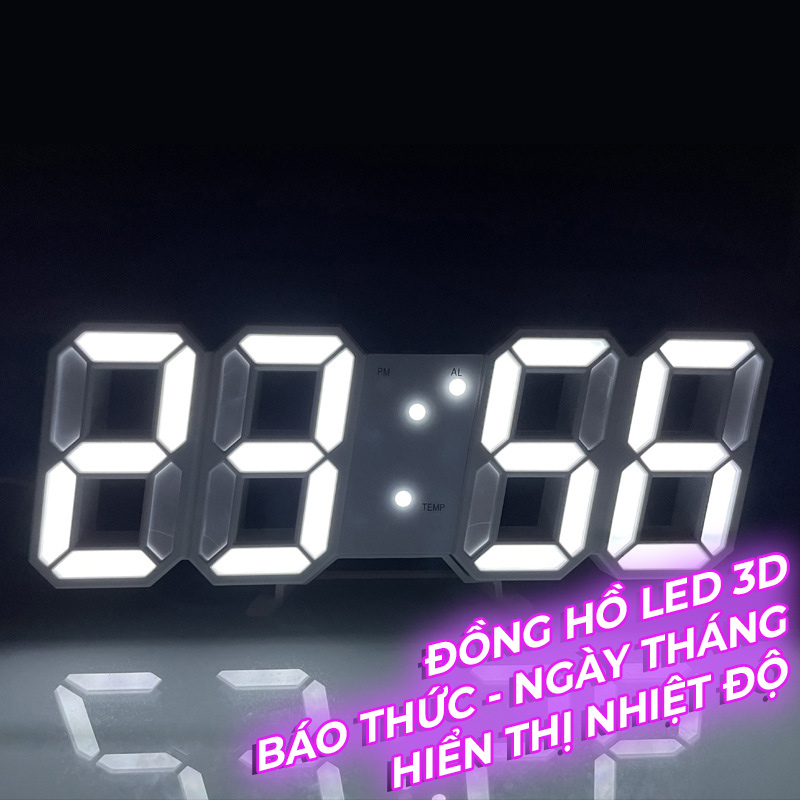 Đồng Hồ LED Để Bàn BUDECOR và Treo Tường Sang Trọng