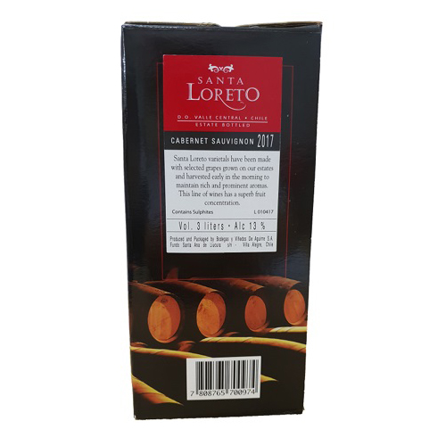 Rượu vang Santa Loreto 3L