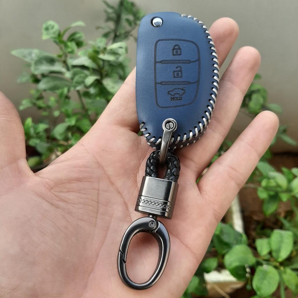 Bao da chìa khoá hyundai grand i10 bản thiếu, accent đời cũ, solati chìa gập bảo hành 2 năm