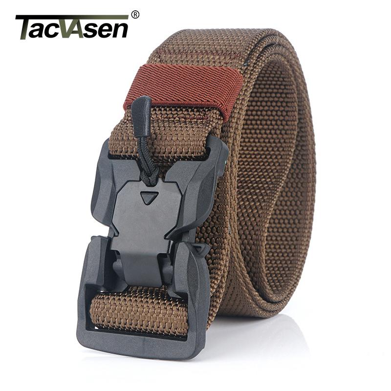 Tacvasen Đai Nylon Nam Chiến Thuật Quân Đội Dây Airsoft Quân Sự Chiến Đấu Thắt Lưng Nhanh Chóng Phát Hành Hạng Nặng Hệ Thống MOLLE Dây Gear