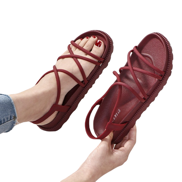 Sandal dây cao su, dép quai hậu nữ
