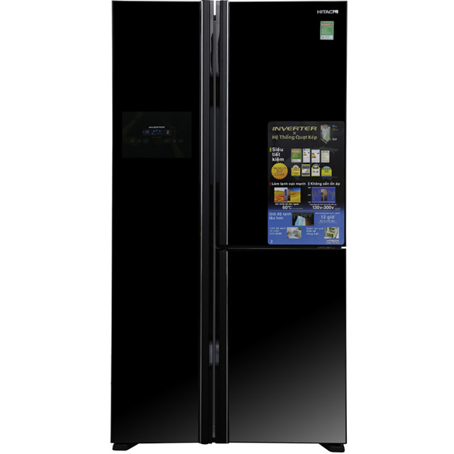 Tủ lạnh SBS Hitachi R-FS800GPGV2 (GBK) - 605 Lít - Hàng chính hãng