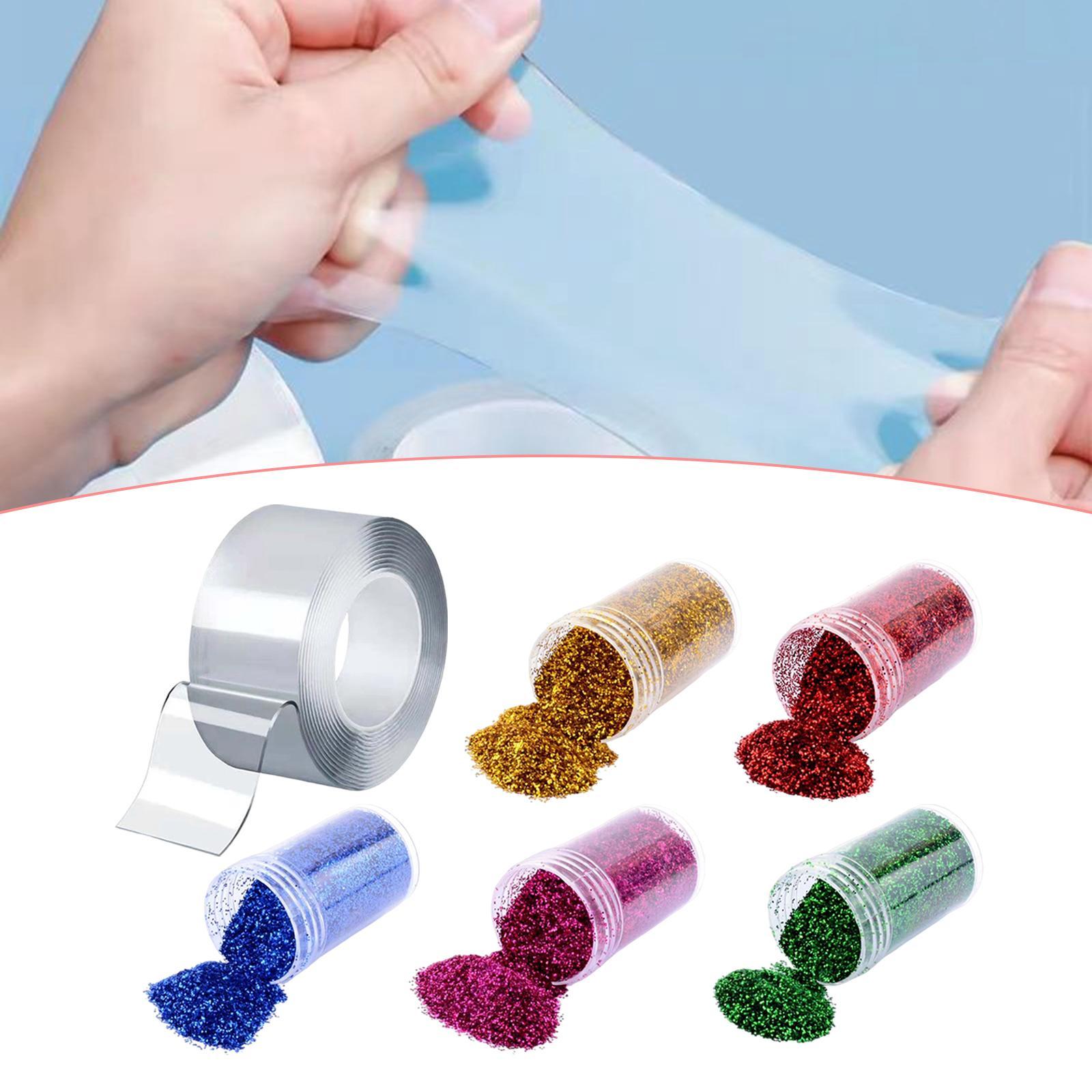 Entertainment Sticky Tape with Glitter Powder 1mm Thickness Party Game