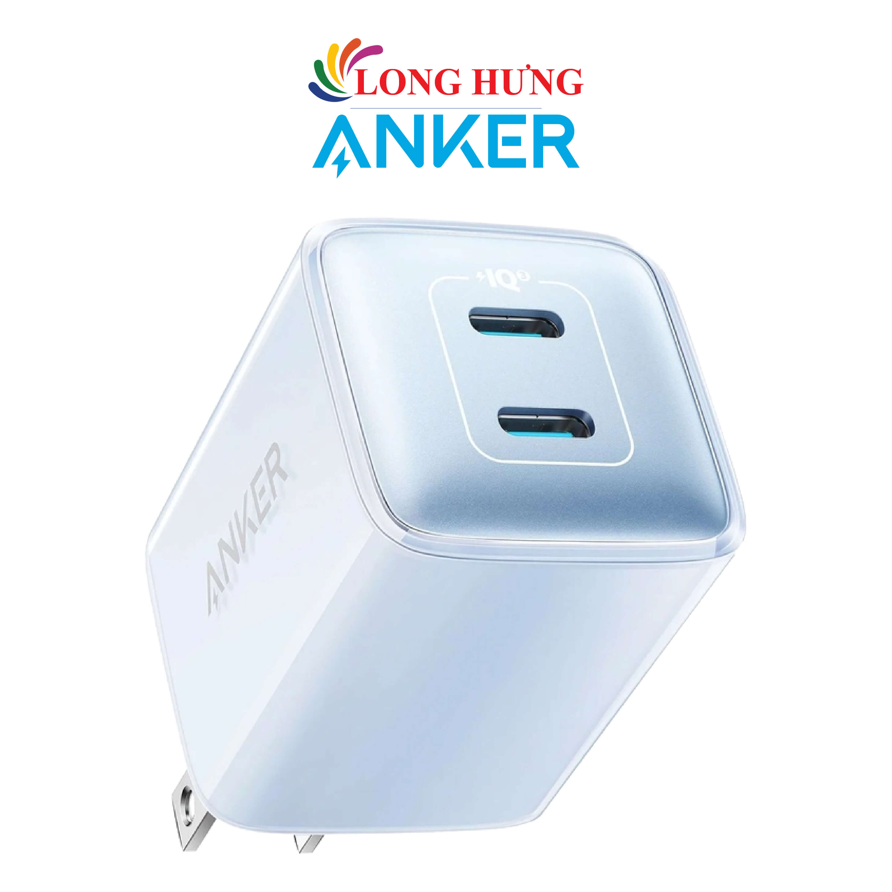 Cốc Sạc Anker 521 Nano Pro 40W 2Type - C Piq 3.0 Pd A2038 - Hàng Chính Hãng - Xanh Dương