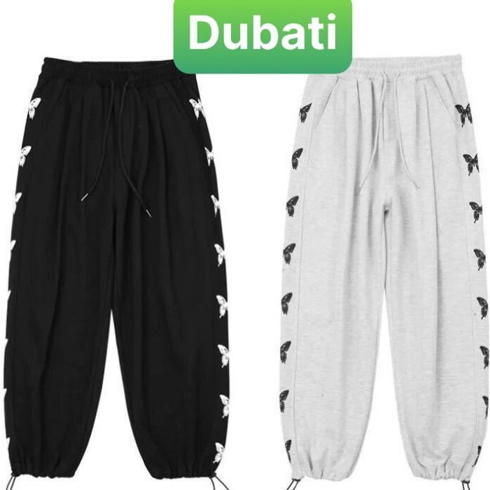 QUẦN JOGGER NAM NỮ HỌA TIẾT BƯỚM SANG CHẢNH HOT TREND- DUBATI FASHION