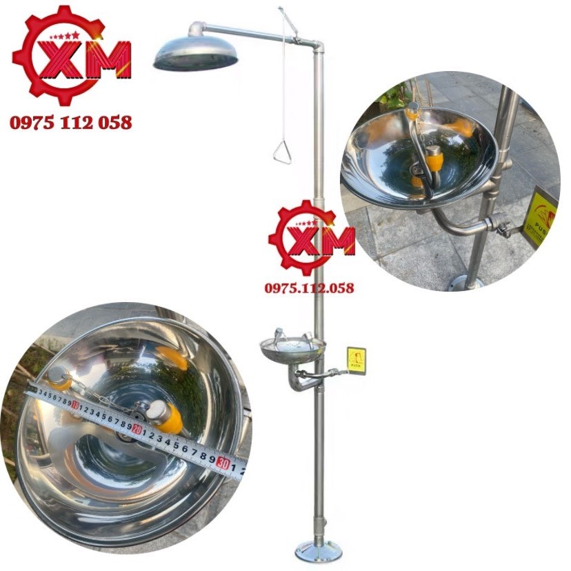BỒN RỬA MẮT KHẨN CẤP KẾT HỢP VÒI SEN TẮM