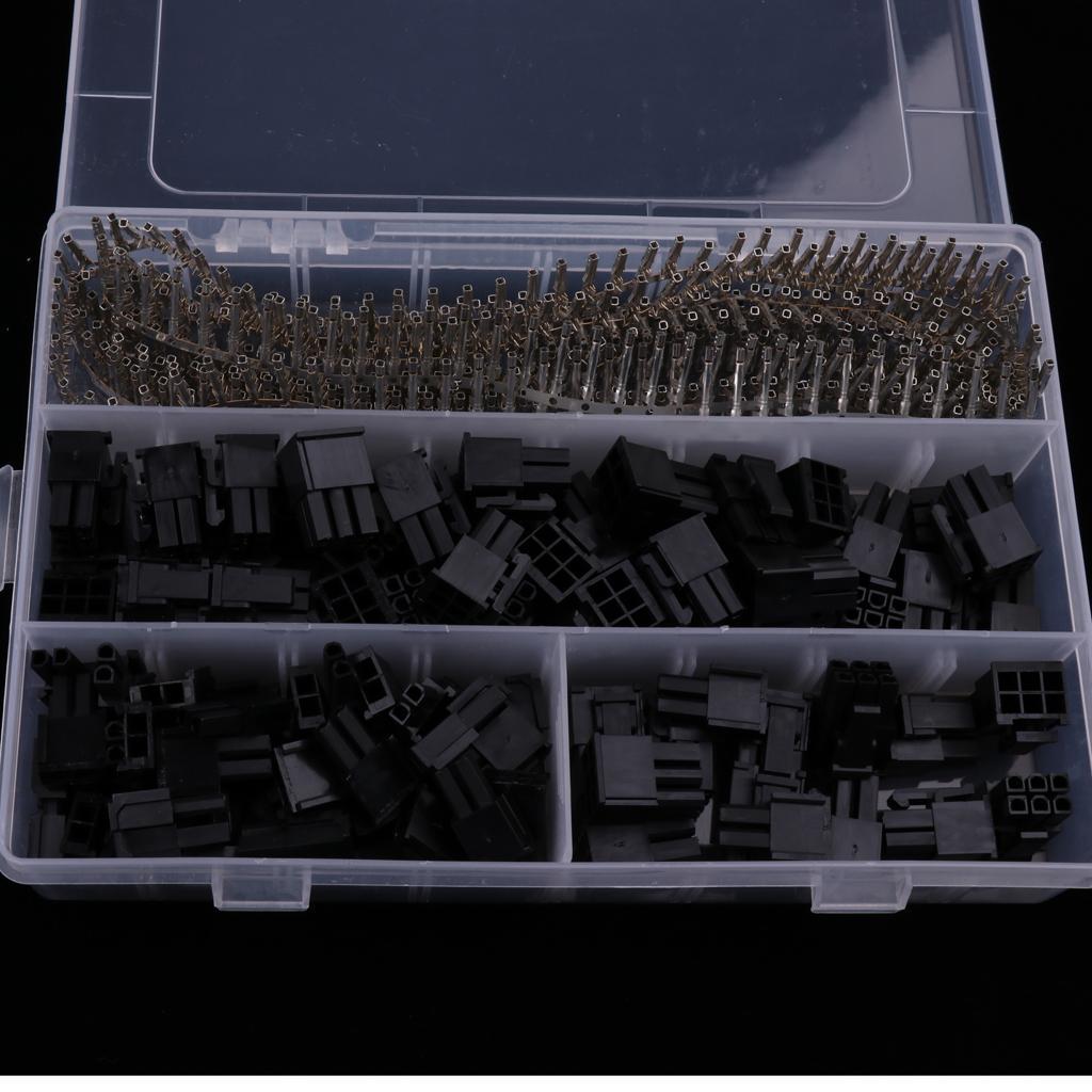 50Piece 5557 8-Pin ATX EPS PCI-E Connector+400X Terminal Crimp Pin Plug