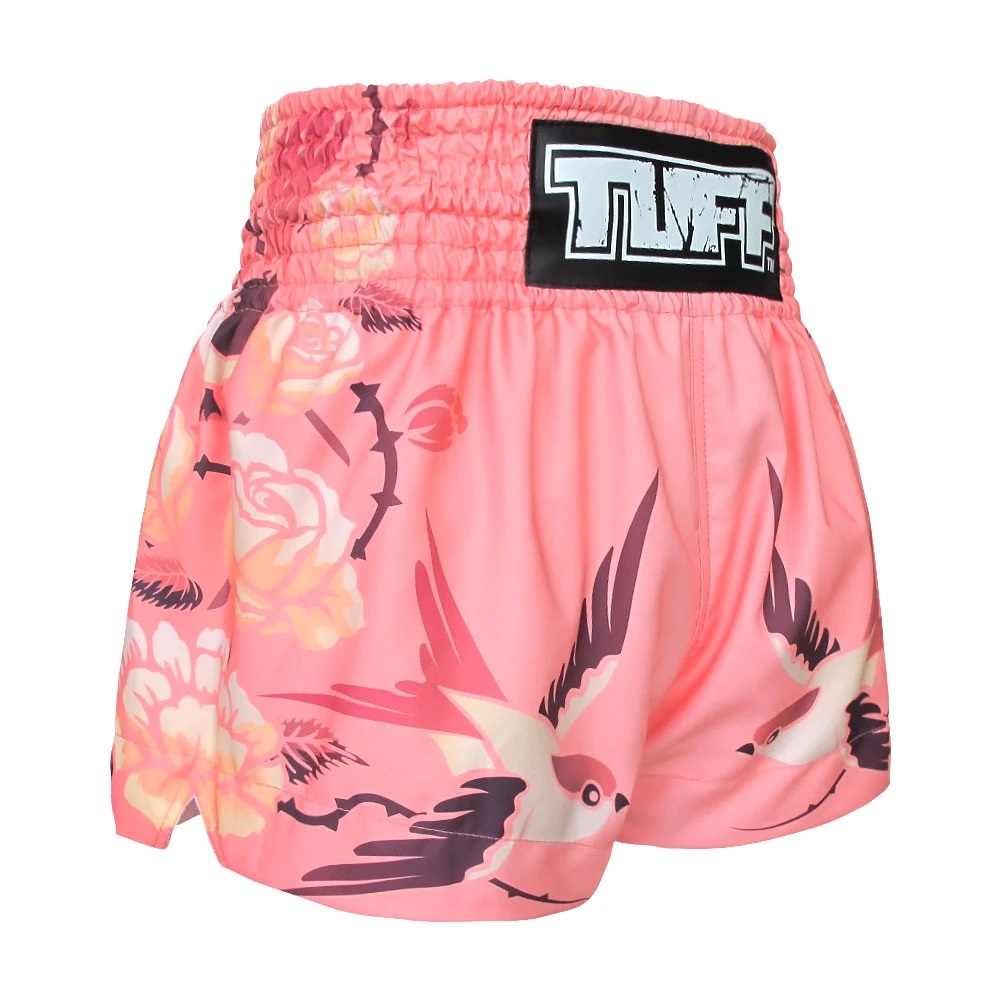 Quần Tuff Muay Thai Pink Birds And Roses