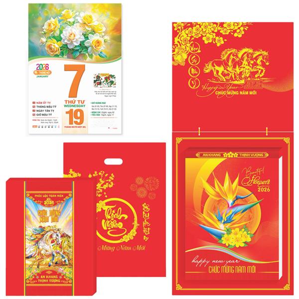 Lịch Bloc Cực Đại - Cắm Hoa Nghệ Thuật - Bảng Treo Sơn Mài - 25 x 35 cm - TĐ18