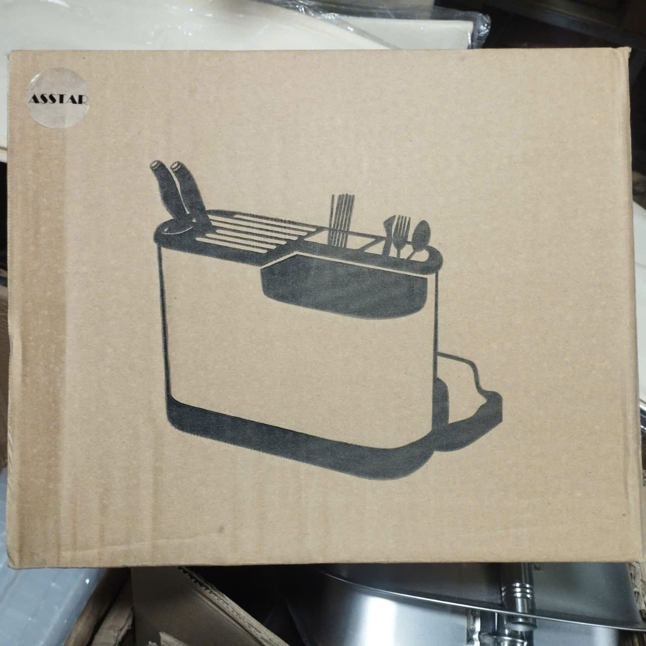 HỘP ĐỰNG ĐỒ NHÀ BẾP ĐA NĂNG 4 NGĂN RIÊNG BIỆT (ĐỂ VUNG NỒI, DAO, THỚT, THÌA, MUỖNG, ĐŨA,...) - HÀNG CHÍNH HÃNG [Được đồng kiểm]