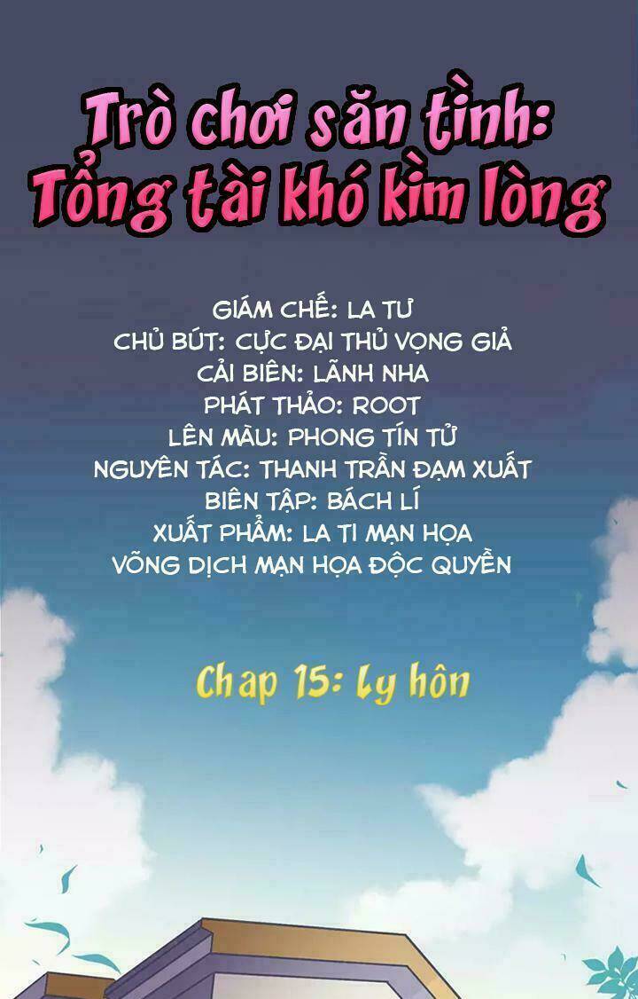 trò chơi săn tình - tổng tài khó kìm lòng chapter 15 1