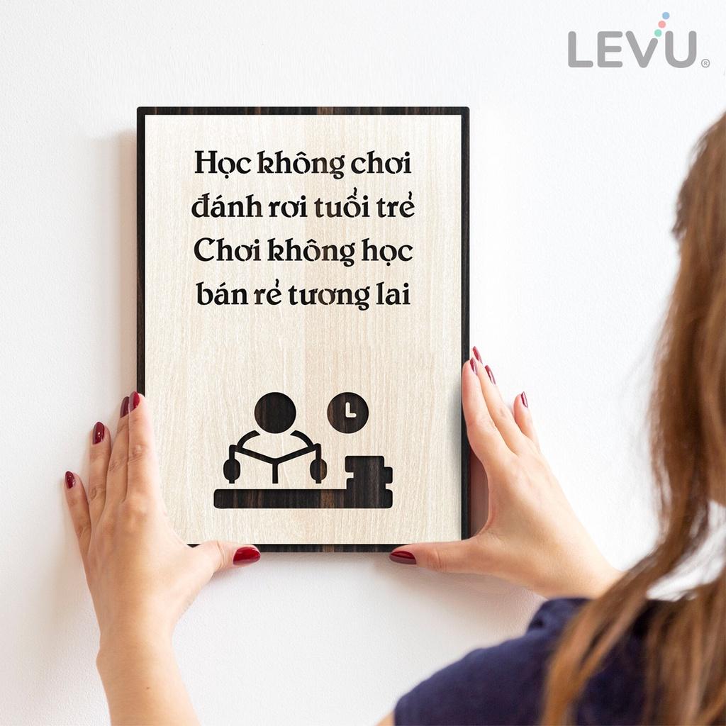 Tranh treo tường trang trí phòng học truyền cảm hứng LEVU LV076