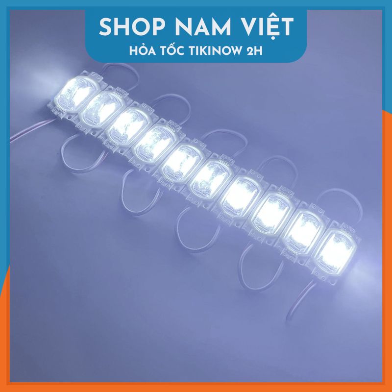 Set 10 Module Led Bóng Lớn 12/24V Siêu Sáng, Chống Nước Trang Trí Xe Tải