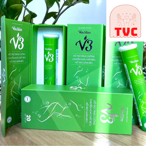 Combo 3 Hộp VINSLIM V3 - Viên Sủi giảm cân nhanh, an toàn, hiệu quả