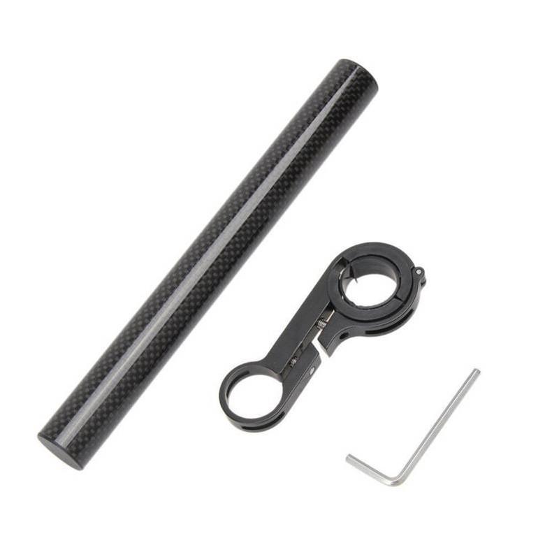 Ống Nối Dài Bằng Nhôm 20CM Họa Tiết Sợi Carbon Cho Xe Đạp Leo Núi