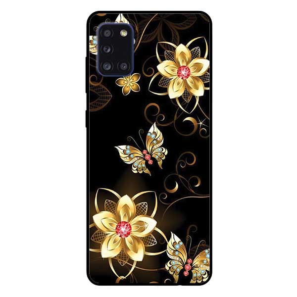 Ốp lưng dành cho Samsung A31 mẫu Bướm Hoa Vàng