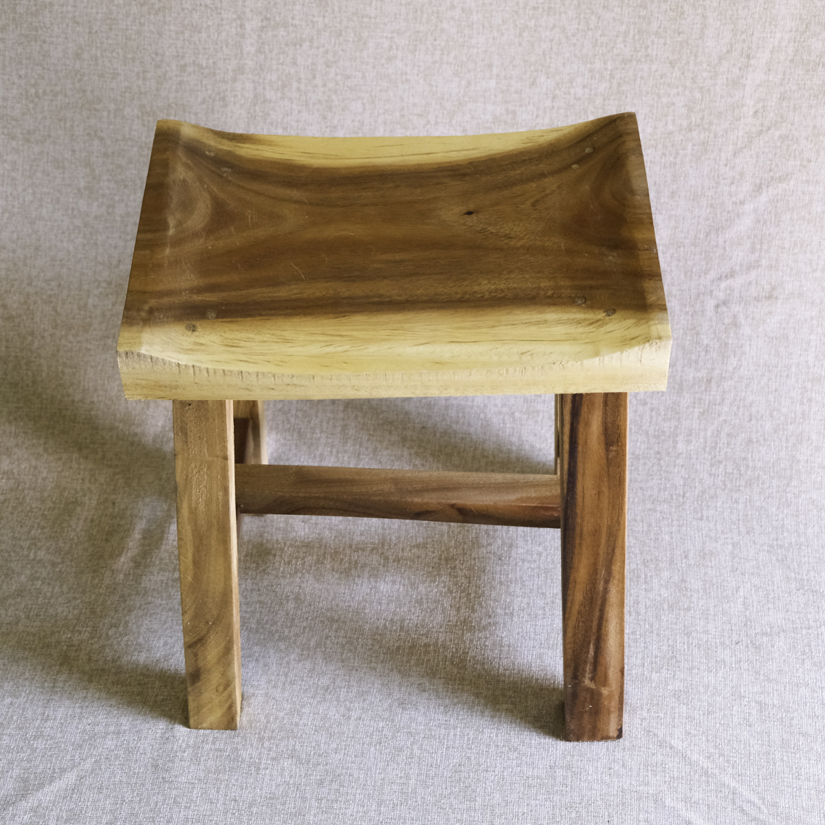 Ghế gỗ muồng tím chữ nhật - GS049