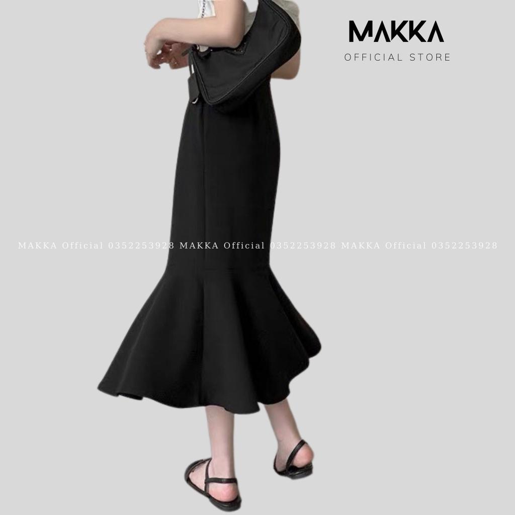 Chân váy đuôi cá dài váy nữ ôm chất tăm siêu co giãn tôn dáng phong cách Ulzang Hàn Quốc thời trang MAKKA.CV3