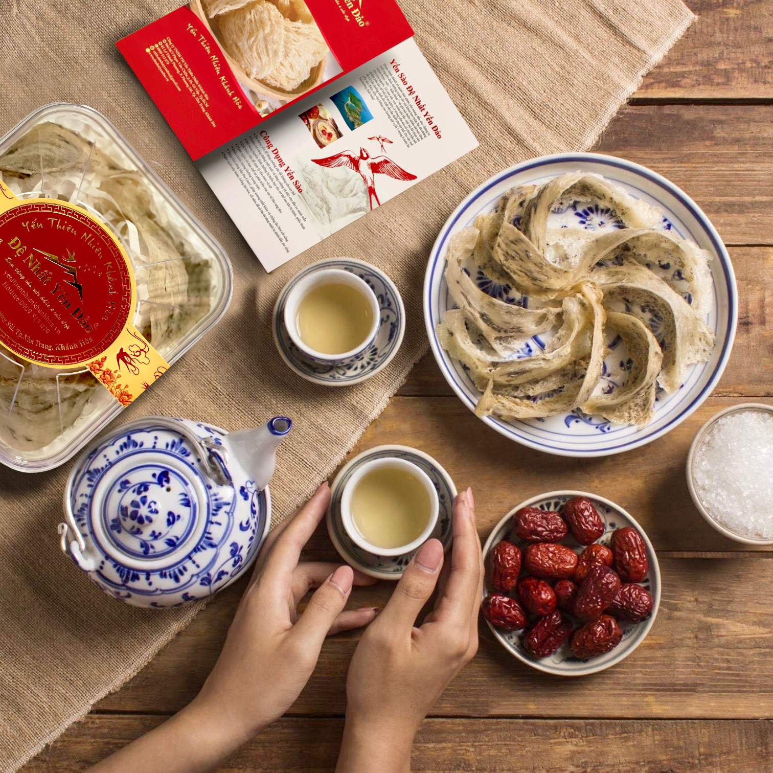 Yến Nguyên Tổ Còn Lông 100g _ Đệ Nhất Yến Đảo _ Yến Khánh Hòa 100% - Cam kết 1 đền 10 - Chất lượng bảo đảm
