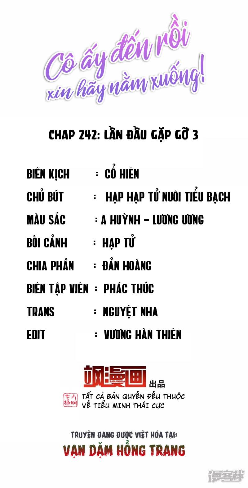 cô ấy đến rồi, xin nằm xuống! chapter 242 2