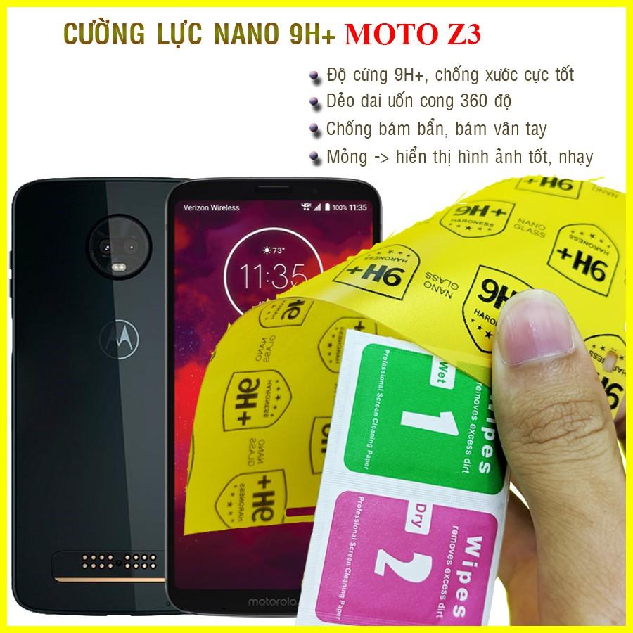 Dán cường lực dẻo nano dành cho Motorola Moto Z3