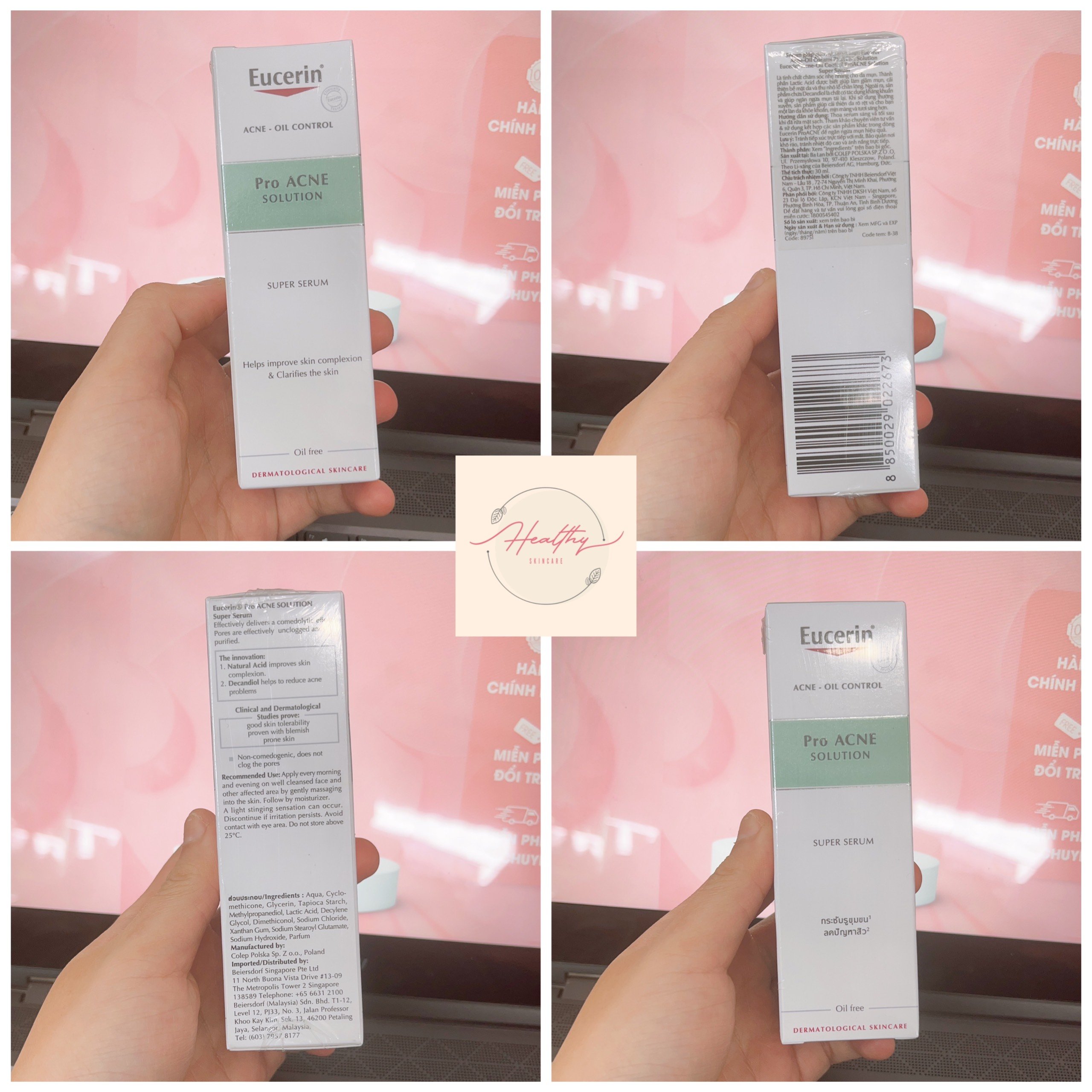 Tinh chất giảm mụn Eucerin Pro Acne Super Serum 30ml