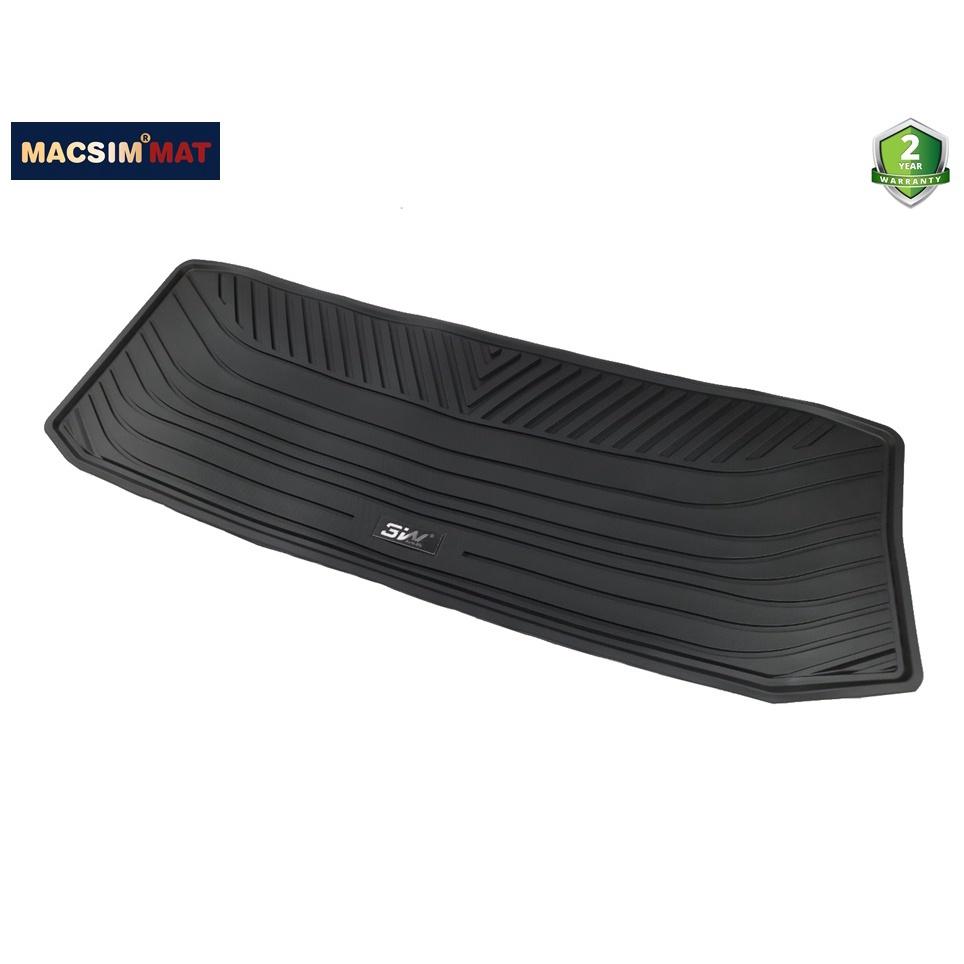 Thảm lót cốp xe ô tô Toyota Highlander new 2021 nhãn hiệu Macsim 3W chất liệu TPE cao cấp màu đen