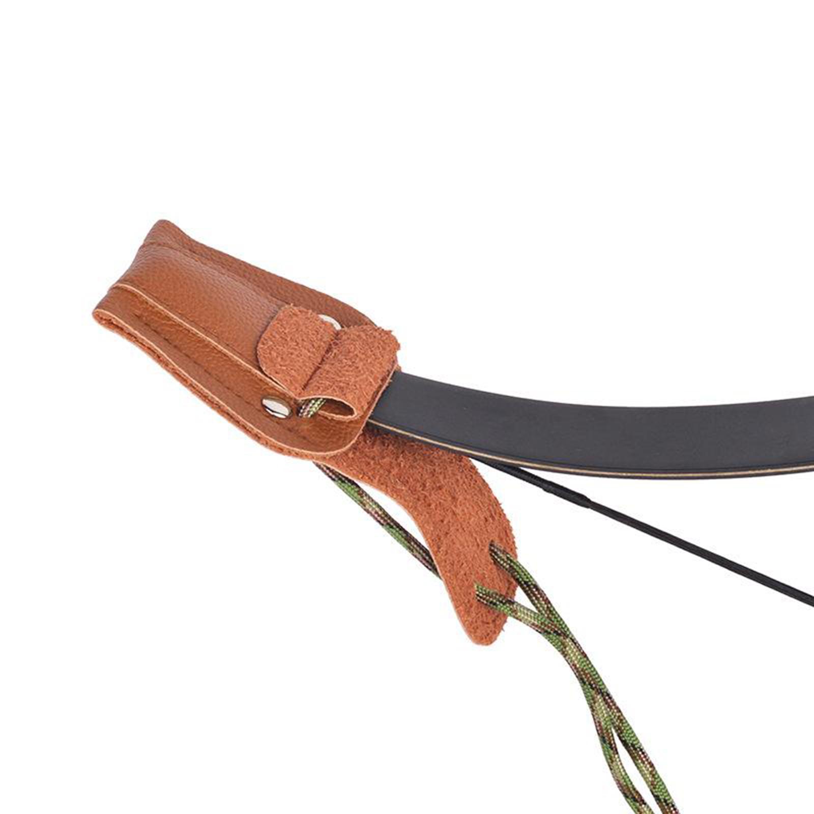 Outdoor Archery Leather Recurve Bow Stringer Traditional Bowstringer Rope