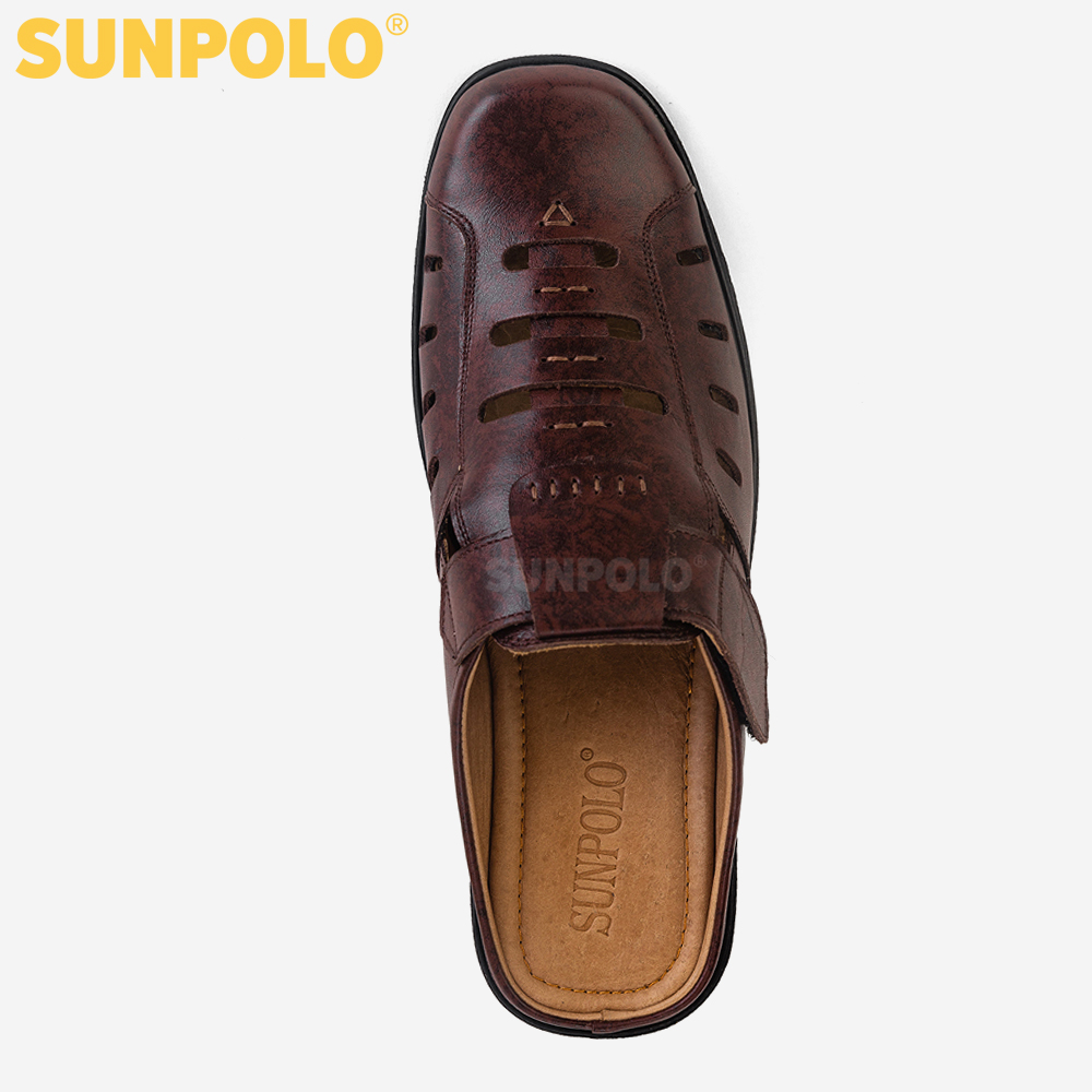 Giày Sục Sapo Nam Da Bò Cao Cấp SUNPOLO SPO006