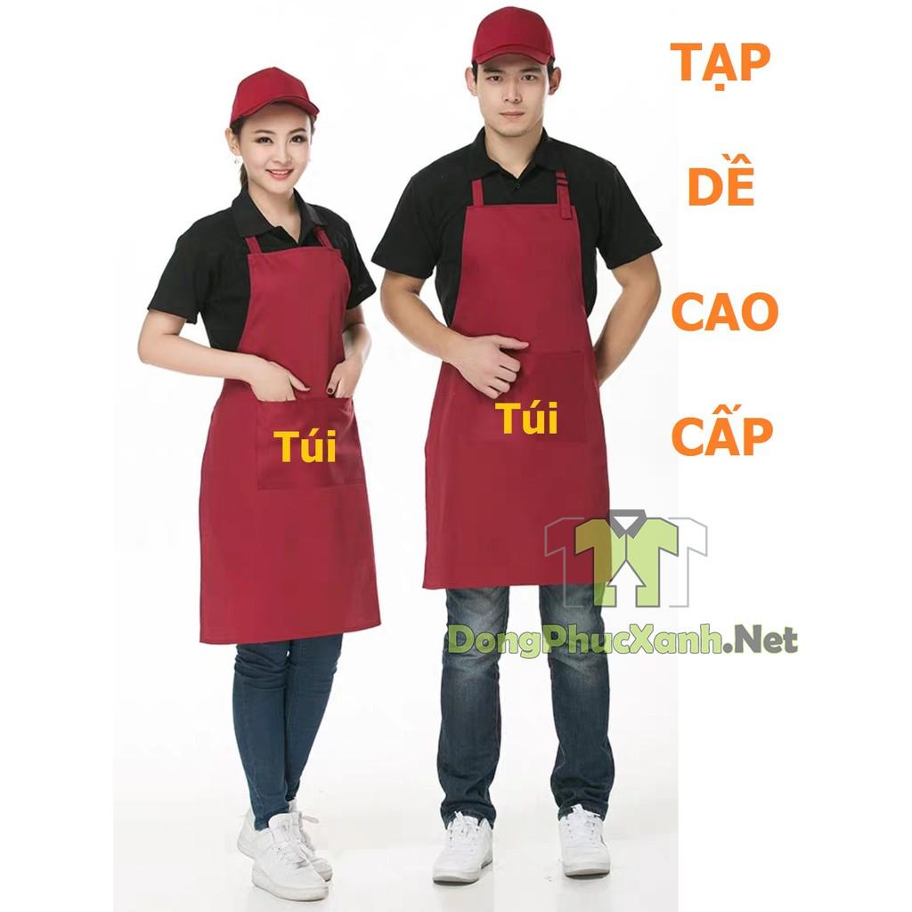 Tạp Dề Màu Đỏ Đô cao cấp