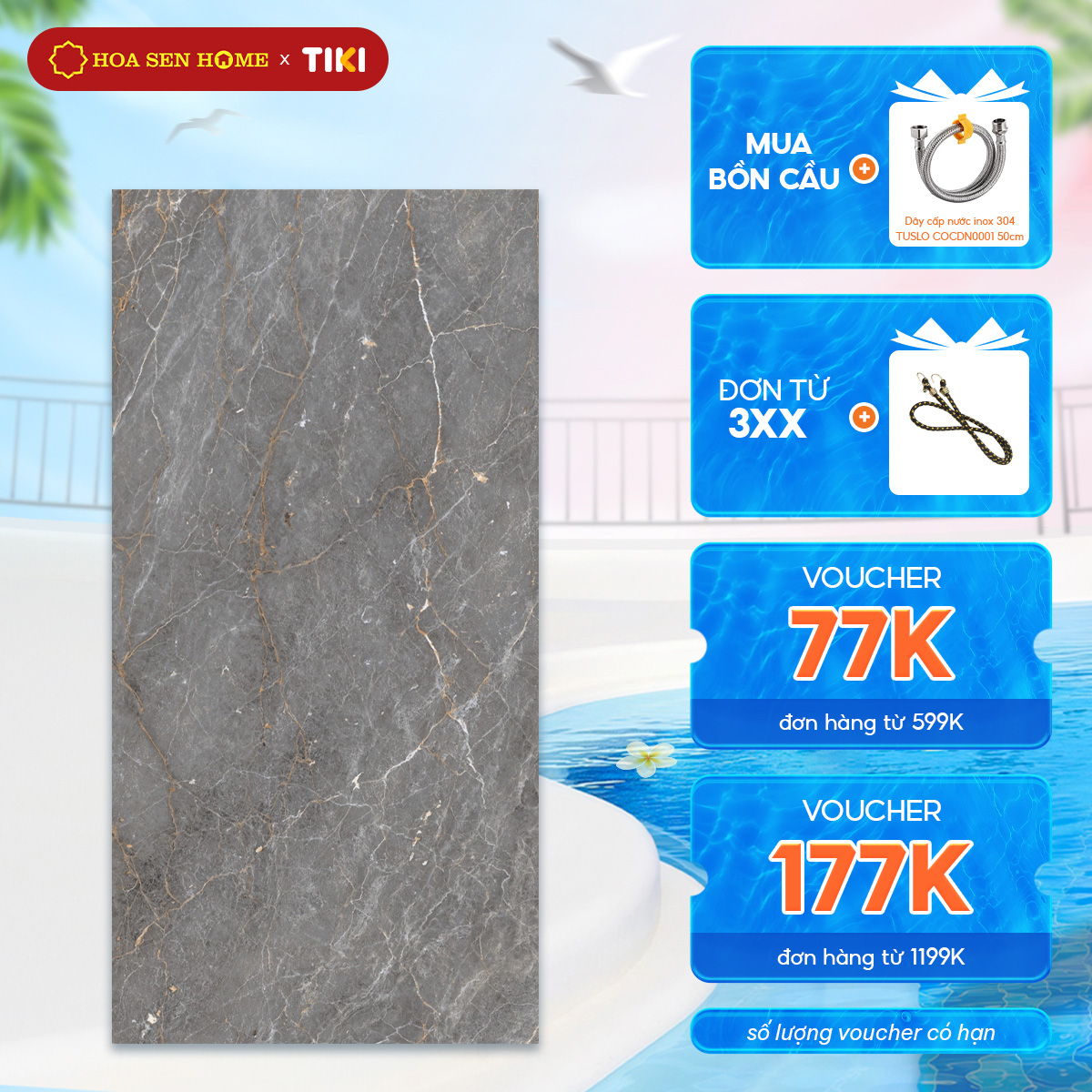Gạch men lát nền LUSTRA INDAL0801600009 loại gạch granite vân đá tự nhiên độ dày 9.4mm, gạch 1 face, kích thước 800mmx1600mm, thùng 2 viên - Hàng chính hãng