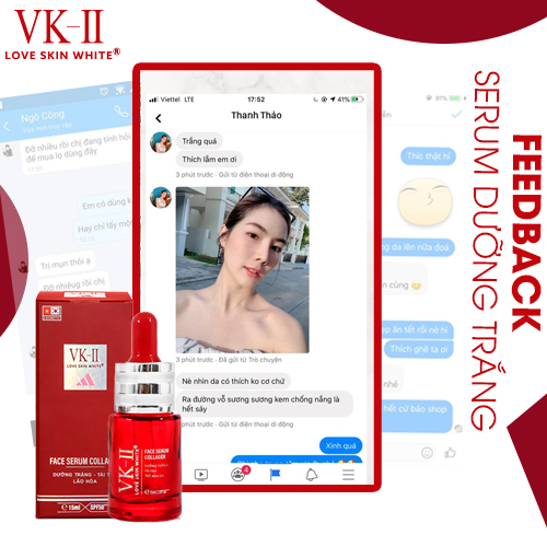 Serum Dưỡng Trắng - Tái Tạo - Trẻ Hóa Da VK II