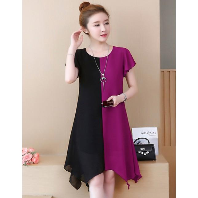 Đầm suông đủ size 2 màu - DS216