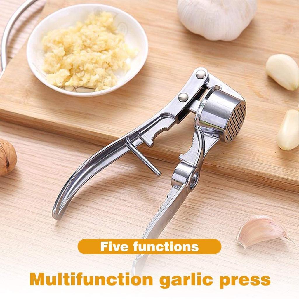 AA Multifunctional Garlic and Ginger Presser Stainless Steel Meat Grinder Portable Kitchen Cooking Tool