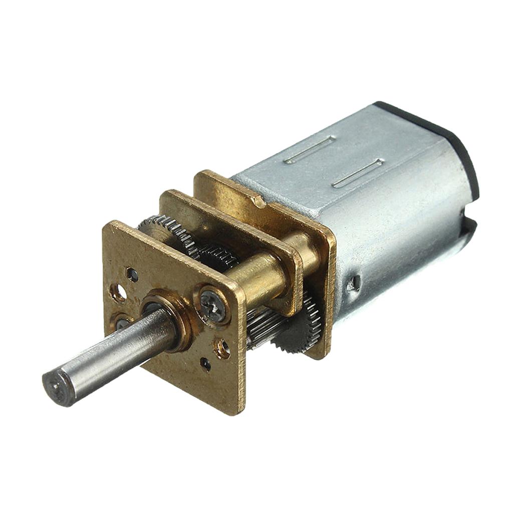 DC 6V 200 VÒNG/PHÚT Micro Giảm Tốc Độ Bánh Xe Máy bằng Kim Loại Hộp Số Bánh Xe Trục