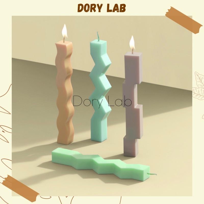 Nến Thơm Decor Cây Zikzak Độc Đáo Nhiều Màu Sắc Handmade Không Khói - Dory Lab