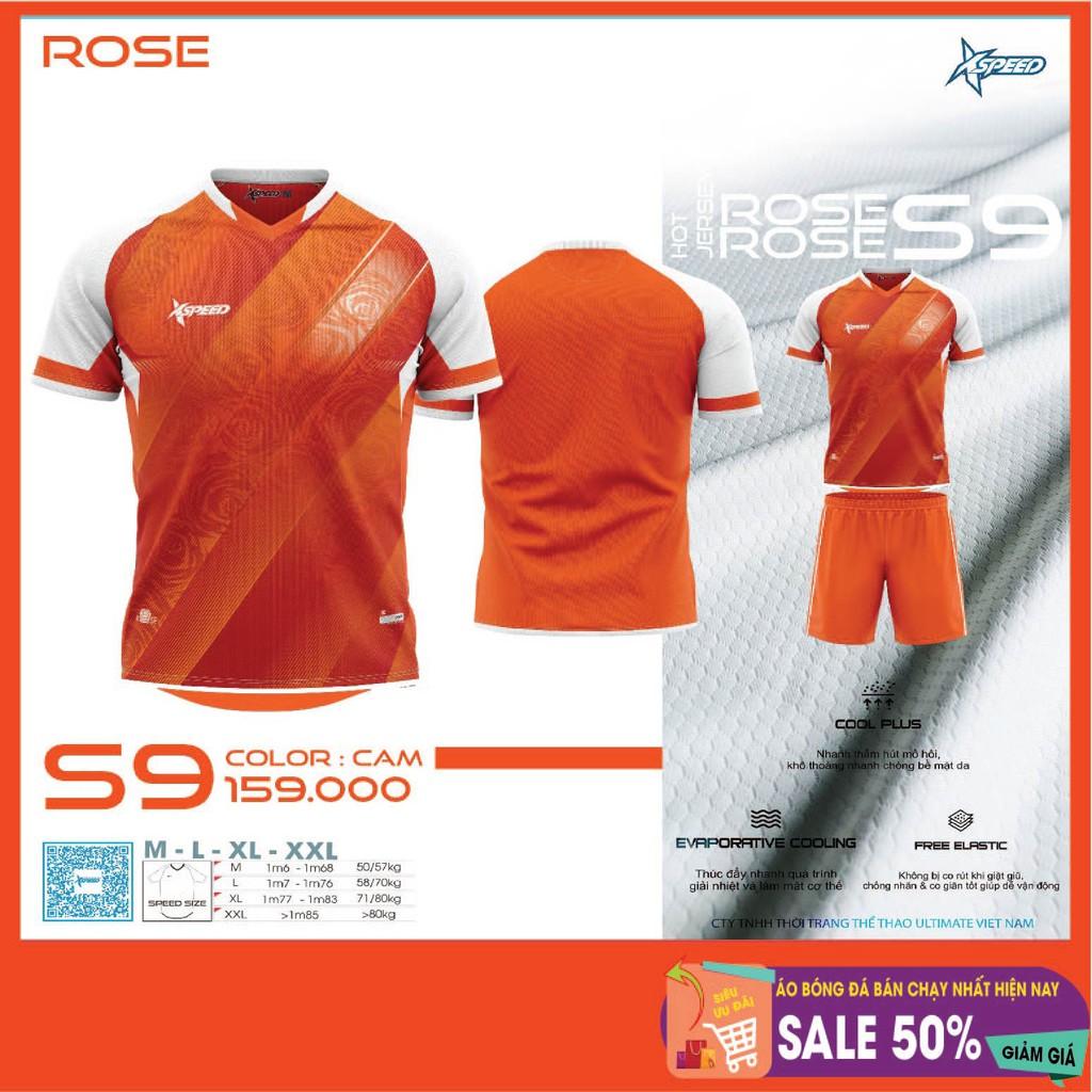 Bộ quần/áo thể thao, Bộ áo bóng đá không logo Speed S9 sẵn kho, giá tốt chất vải mềm mát mịn, thấm hút mồ hôi