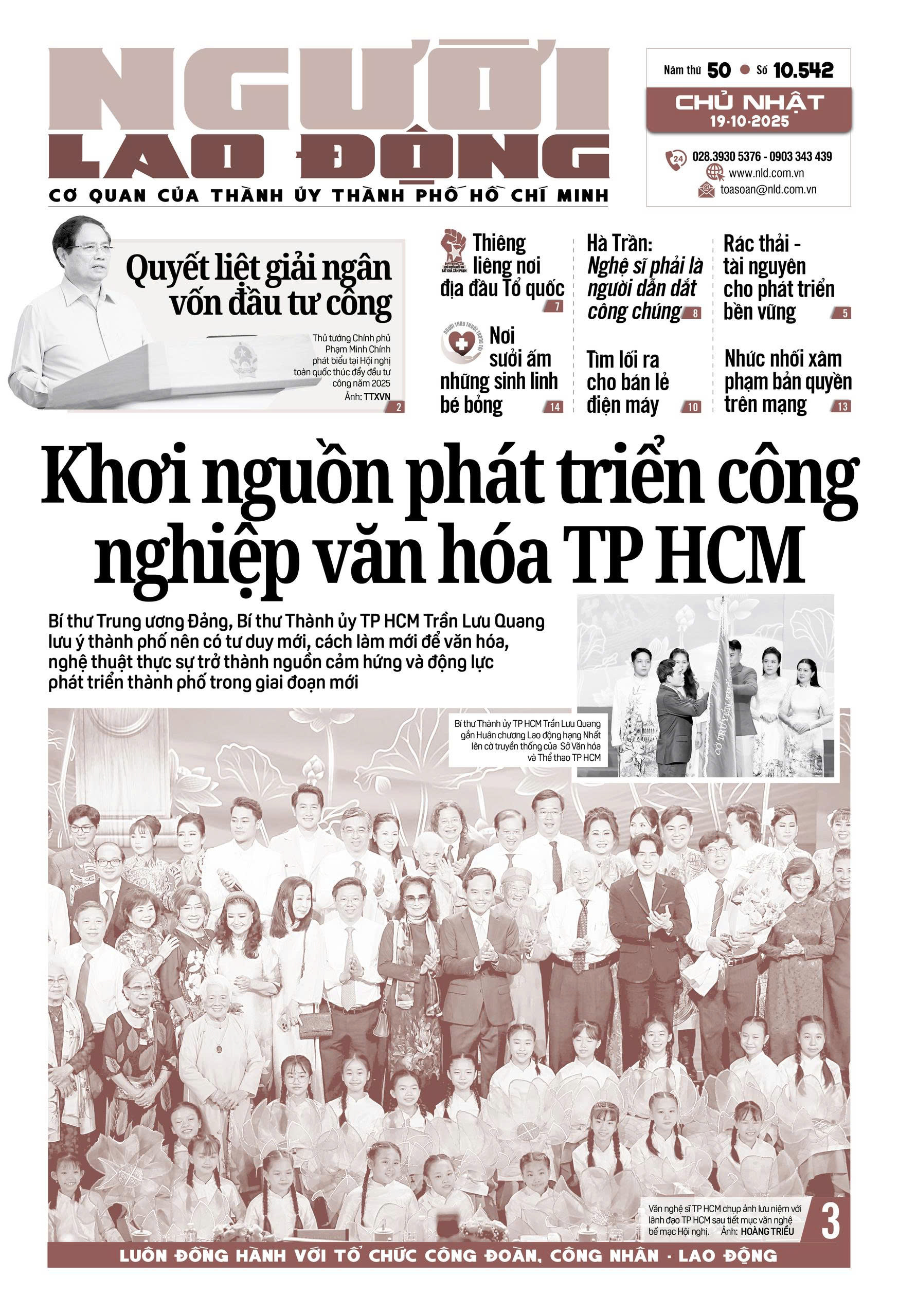Nhật báo Người Lao Động từ ngày 13-10-2025 đến 19-10-2025