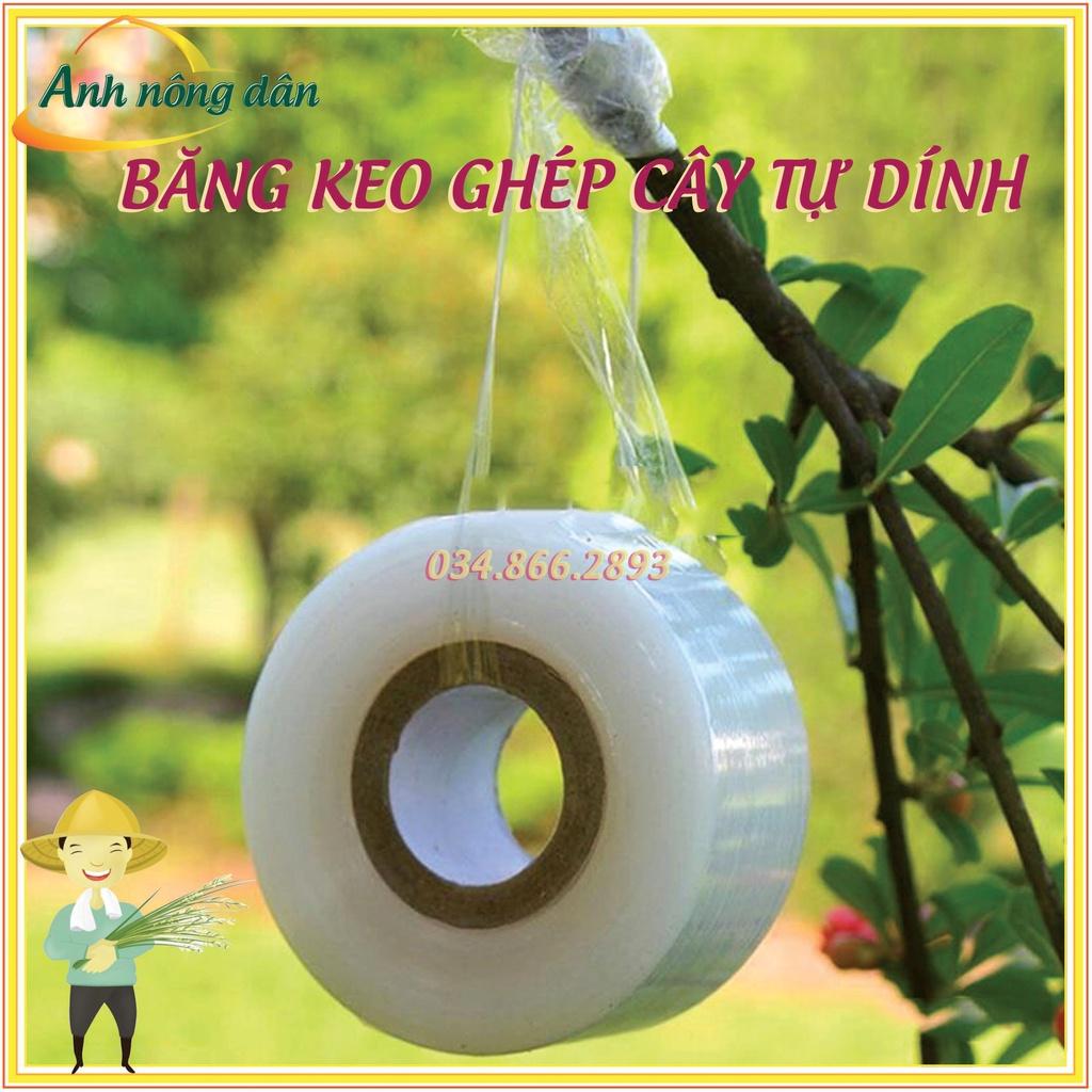Cuộn giấy ghép cây tự hủy - khổ 6 cm - dùng cho ghép cành, ghép tán, tạo dáng cây - Anh nông dân chính hiệu