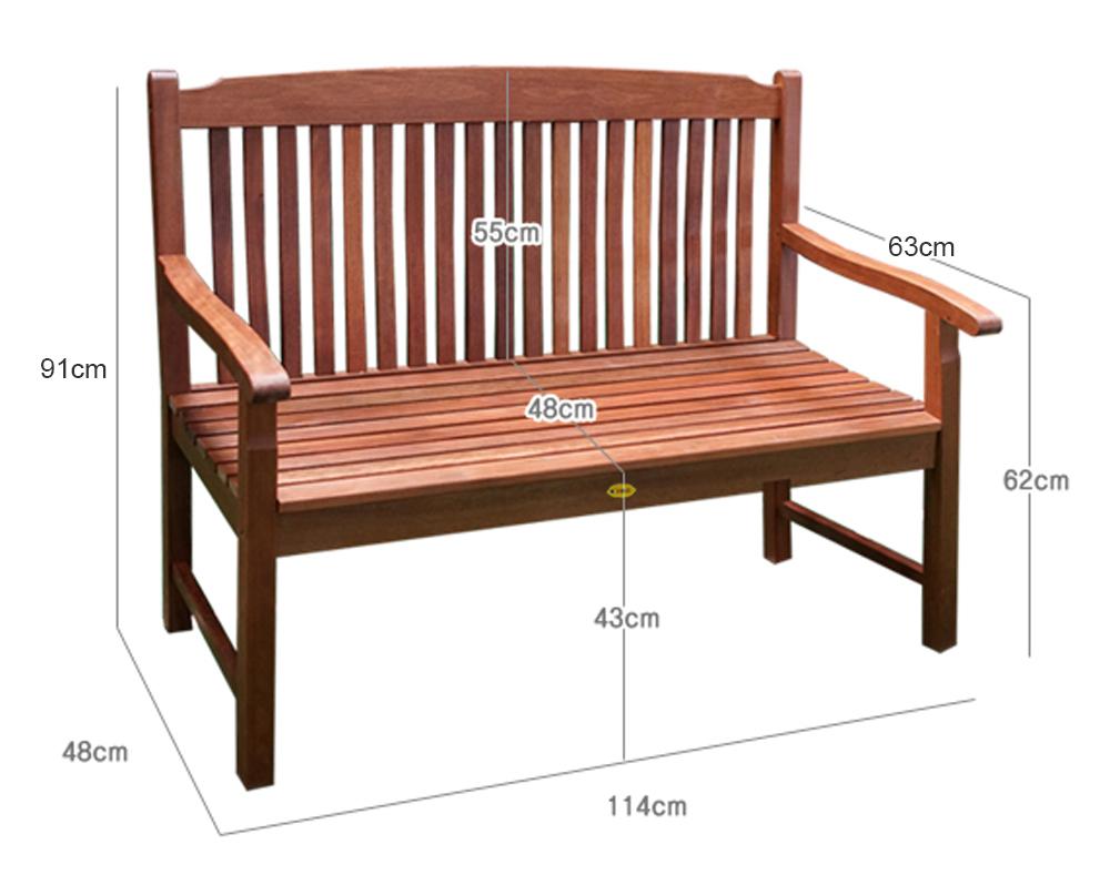 Ghế Băng Teluk Có Tay IBIE NC1005 (114 x 63 x 91 cm)